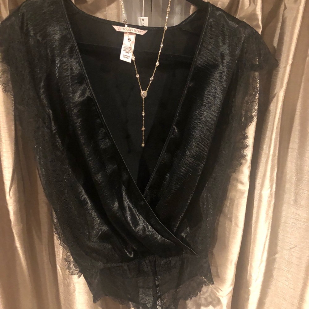 Victoria’s Secret satin lace bodysuit! Worn once.